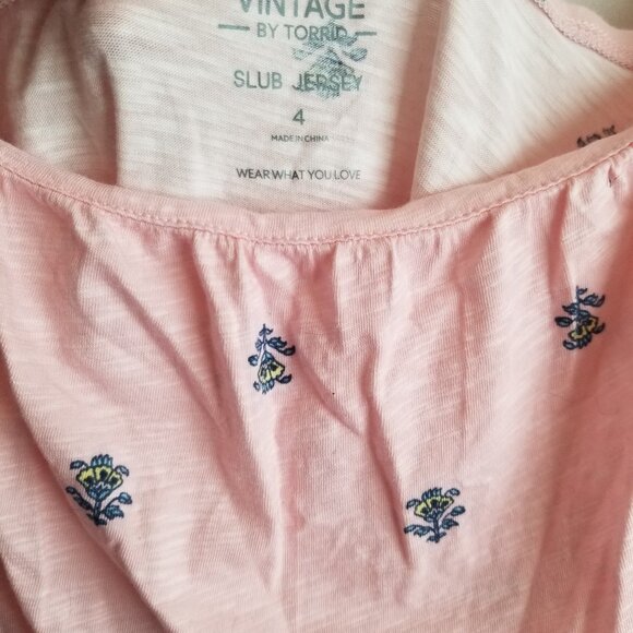 Sweet slub knit torrid shirt - Picture 4 of 8